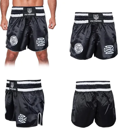 Miniatura 6 de Nyna Combat Muay Thai Shorts MMA Pantalones cortos para entrenamiento de lucha para artes marciales para hombres y mujeres