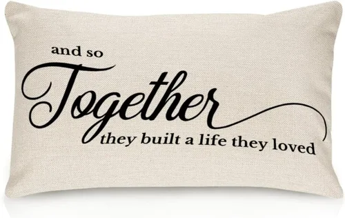 Miniatura 20 de Sweet Dreams - Fundas de almohada lumbar de lino y algodón de 12 x 18 pulgadas, funda de almohada rectangular decorativa de granja, divertida