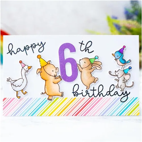 Miniatura 4 de Troqueles para álbumes de recortes, troqueles de metal de globo de feliz cumpleaños para hacer tarjetas, plantilla de perforación para manualidades