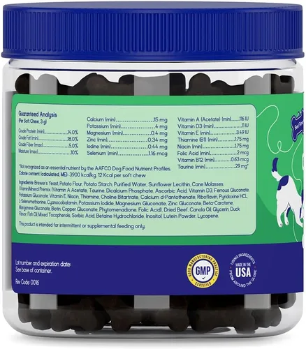 Miniatura 2 de PupGrade Multivitamínico diario para perros – Suplemento todo en uno con aceite de pescado Omega, vitaminas A, C, D, E y B complejo para la salud
