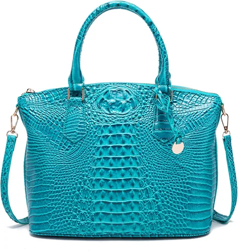 Miniatura 11 de Makcr Joacbv Bolso Satchel para Mujer Bolso Bandolera Largo Elegante Bolso Tote Asa Superior Cuero Vegano Bolsos de Mano para Damas Patrón en Relieve