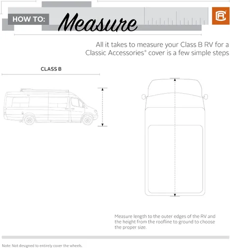 Miniatura 11 de Classic Accessories Over Drive PermaPRO - Cubierta para autocaravana Clase B, se adapta a caravanas de 23 a 25 pies