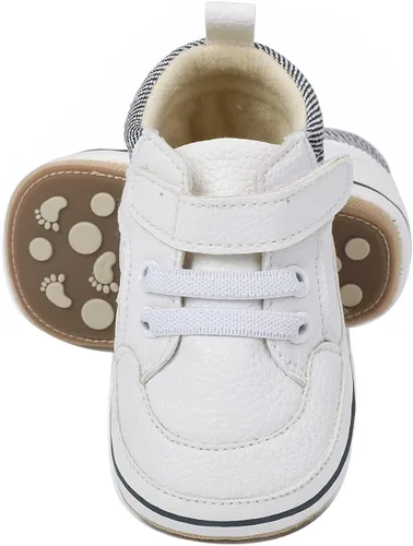 COSANKIM Zapatos deportivos para bebé niño y niña, zapatos de tobillo altos, antideslizantes, suela suave, zapatos de cuna para niños pequeños