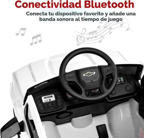 Miniatura 6 de Best Choice Products Camión Chevrolet Silverado Ride On con licencia de 12 V, juguete eléctrico con control remoto para padres, almacenamiento