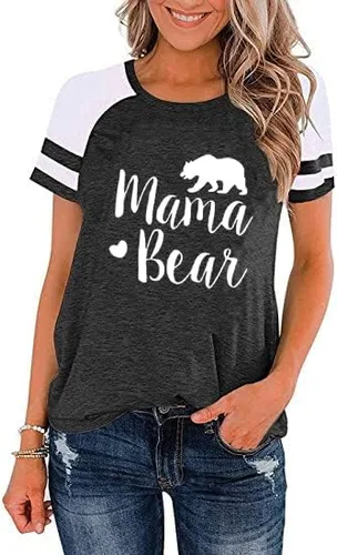 Camisetas para mujer para el día de la madre, mamá, mamá, mamá, Bruh, camisetas gráficas informales, camisetas de regalo