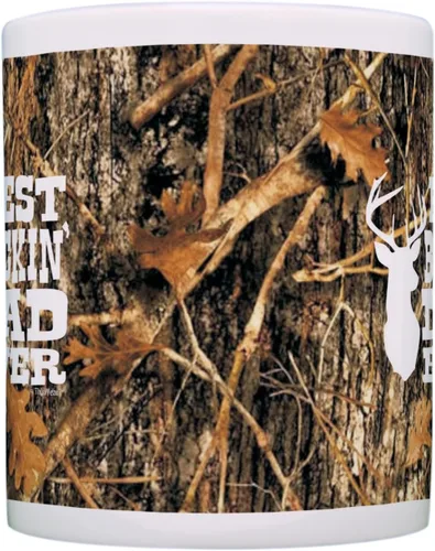 Miniatura 4 de ThisWear Hunting Camo Best Buckin' Dad Ever Gift Taza de café de cerámica de 11 oz con asa