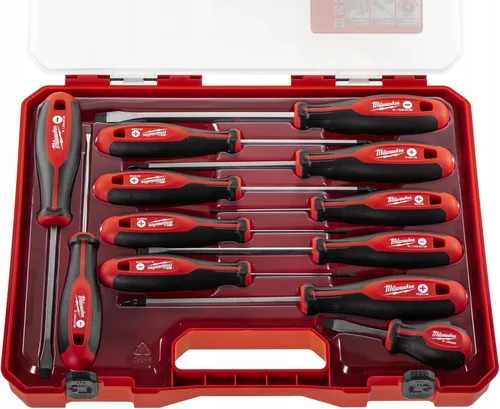 Miniatura 4 de Milwaukee Juego de 12 destornilladores Tri-Lobe 4932472003, rojo
