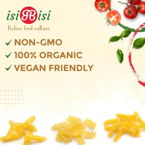 Miniatura 4 de isiBisi Muestra de pasta sin gluten, paquete de 3 – Penne, Baby Mafalda, Spirali Noodles – Sin OMG, vegano, fabricado en Italia