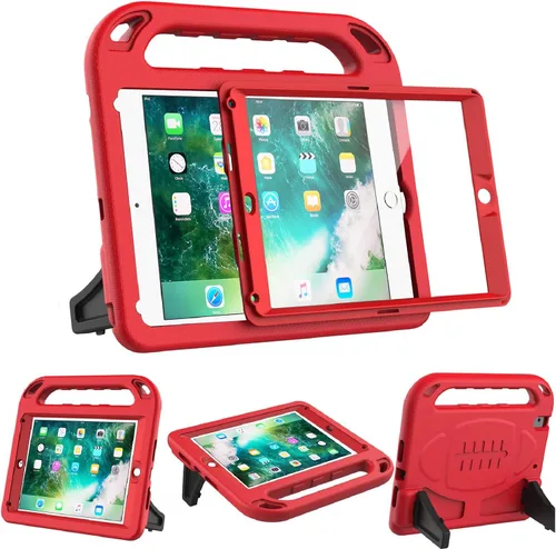 Miniatura 11 de BMOUO Funda para niños para iPad 9.7 2018/2017/iPad Air 2/1/Pro 9.7 - Protector de pantalla integrado con mango a prueba de golpes, funda