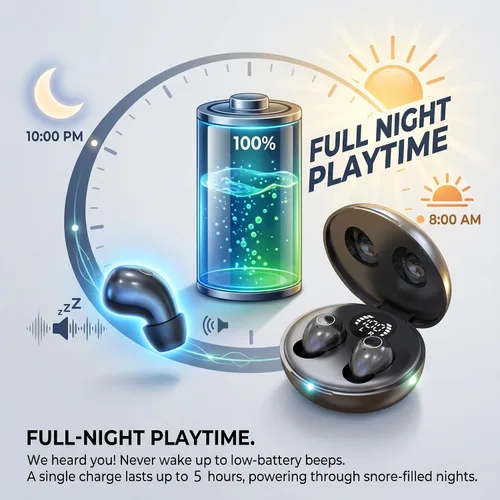 Miniatura 4 de Sleep Earbuds for Side Sleepers, Ultra-Mini Wireless Bluetooth 5.4 Sleep Headphones, Hidden Noise Reducing Earplugs for Sleep, Work Invisible Ear