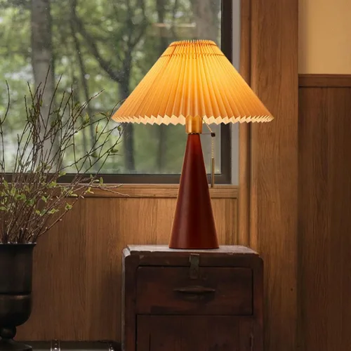 Miniatura 4 de BGGJJ Lamp for Desk Simple Retro Log Style Table Lamp Study Bedroom Bedside Table Lamp Desk Lamps for Home Office(A)