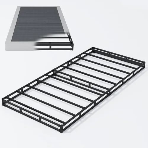 Miniatura 3 de Vehowy - Somier de 4 Pulgadas para Cama Individual, Somier de Tamaño Individual Únicamente, Base de Colchón Resistente, Base de Cama Metálica