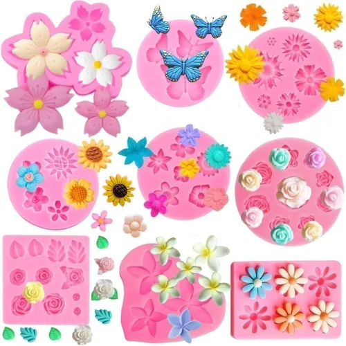 Miniatura 4 de Molde de hojas de silicona para fondant, molde de hojas de árbol para decoración de pasteles, molde de caramelo de hojas de arce, decoración