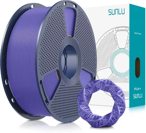 Miniatura 29 de SUNLU - Filamento PLA Plus para impresora 3D, 1.75 mm, bobina de 1 kg (2.2 lb), enrollado de forma ordenada, precisión dimensional ±0.02 mm