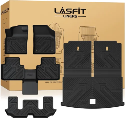 Miniatura 44 de LASFIT Tapetes de elastómero termoplástico para 1a y 2a fila de asientos de auto, para todo tipo de clima