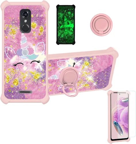 Miniatura 119 de jioeuinly JSF-DJS - Funda compatible con Nothing Phone 2a con protector de pantalla de vidrio templado, policarbonato duro + silicona suave, soporte