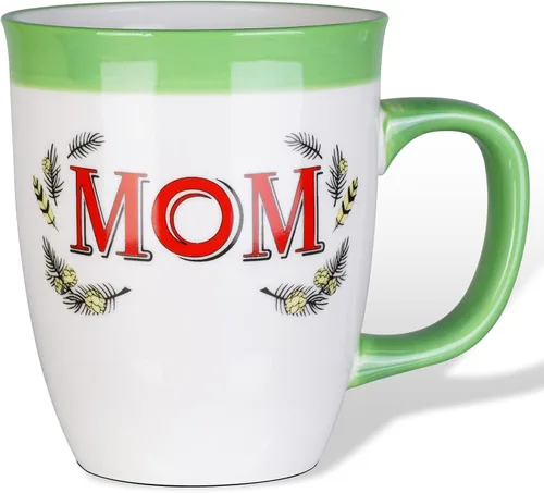 Miniatura 9 de Taza de café de cerámica para mamá, de 16 onzas, divertida taza de café para mujeres, mejor día festivo, Navidad, día de la madre, cumpleaños