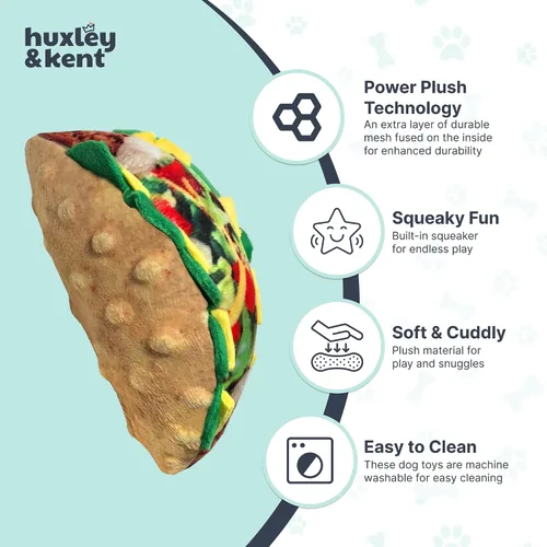 Miniatura 4 de Huxley & Kent Juguete Divertido para Perros con Chirriador – Juguetes de Felpa Power Plush Chirriantes para Perros Pequeños, Medianos y Grandes