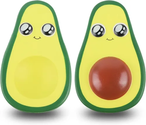 Miniatura 6 de Anboor 2 juguetes esponjosos de 4.8 pulgadas de aguacate de levantamiento lento para apretar, juguetes esponjosos con aroma kawaii, juguetes