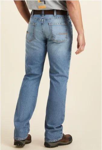 Miniatura 2 de Ariat Rebar M4 Relaxed DuraStretch - Jeans básicos de corte de bota para hombre, Carbine
