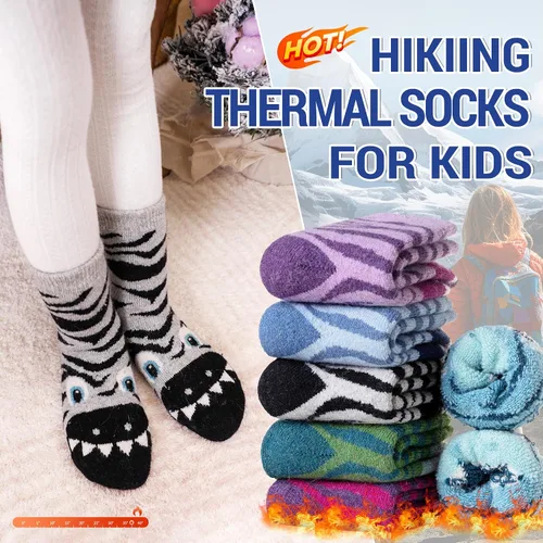 Miniatura 32 de Eocom 6 pares de calcetines de invierno cálidos de lana para niños y niñas