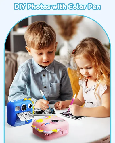 Miniatura 3 de KOKODI Cámara de impresión instantánea para niños, cámaras para niños pequeños, regalos de cumpleaños de Navidad para niños de 3 a 12 años, cámara