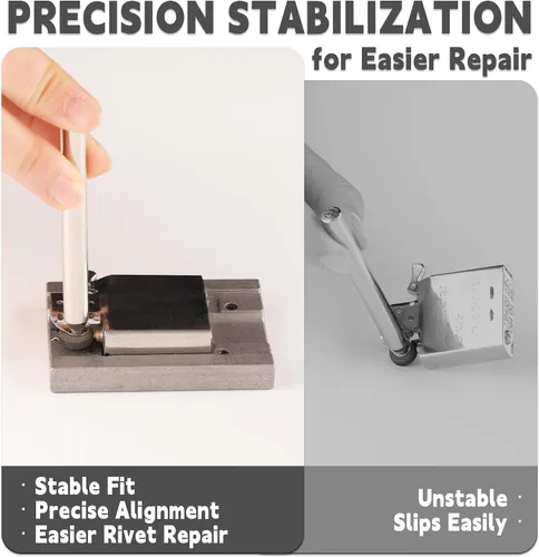 Miniatura 3 de Kit de herramientas de reparación de encendedor para Zippo, juego múltiple con base de reparación y otras 6 herramientas profesionales para fijar