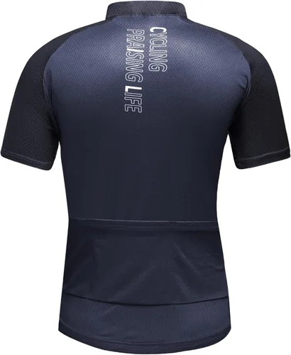 Miniatura 10 de sponeed - Jerséis de ciclismo para hombre, tops, camisas de ciclismo, manga corta, atuendo de ciclismo, chaqueta de ciclismo de cierre completo