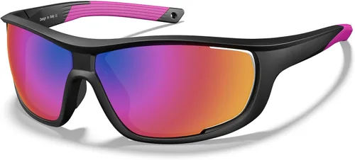 Miniatura 14 de CARFIA Lentes de sol deportivos polarizados para hombres y mujeres, lentes únicos laterales de ventilación para béisbol, correr, ciclismo 2. Marco