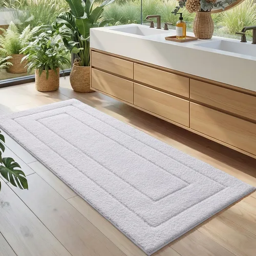 Miniatura 26 de DEXI - Alfombra de baño antideslizante, absorbente, de alta calidad, lavable a máquina, cómoda alfombra para cuarto de baño