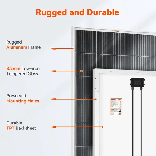 Miniatura 3 de RICH SOLAR Kit solar premium de 400 vatios – Paquete de 2 paneles de 200 W, controlador de carga MPPT de 40 A, soportes Z de montaje, kit