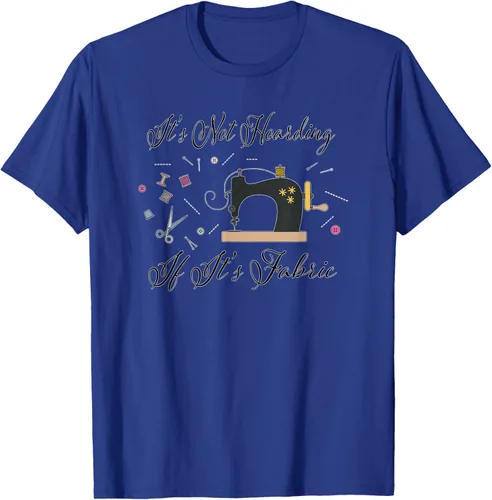 Miniatura 29 de It's Not Hoarding If Its - Camiseta de costura para acolchado, Blanco, S