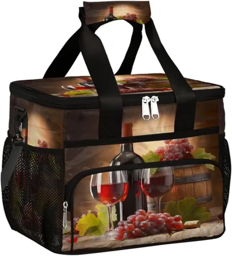 Miniatura 18 de Pardick Bolsa térmica suave con aislamiento de leopardo de galaxia para hombres y mujeres, lonchera grande a prueba de fugas, enfriador de playa