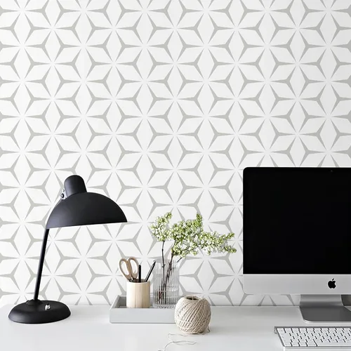 Miniatura 11 de Heroad Papel de Pared para Despegar y Pegar Papel Pintado Moderno en Negro y Blanco Papel de Contacto Boho Geométrico para Gabinetes y Cajones Papel