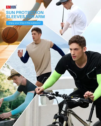 Miniatura 7 de KMMIN - Mangas para brazo con protección de rayos ultravioleta para conducción, ciclismo, golf, baloncesto.