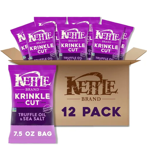 Miniatura 25 de Kettle Brand Papas Fritas, Backyard Barbeque Kettle Chips, Bolsa de Aperitivos, 1.5 Oz