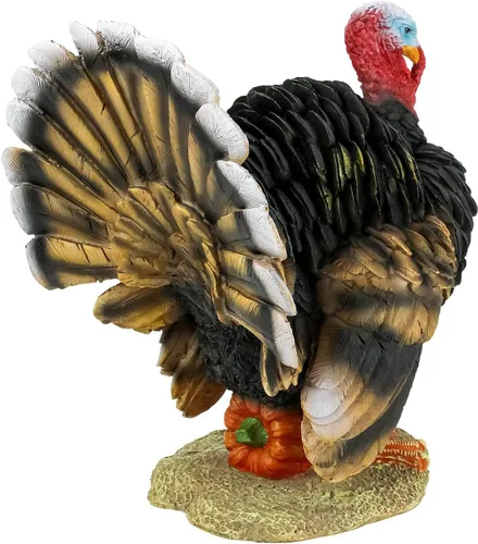 Miniatura 9 de Design Toscano QM2373100 Estatua de Pavo Norteamericano, a todo color, Pequeña