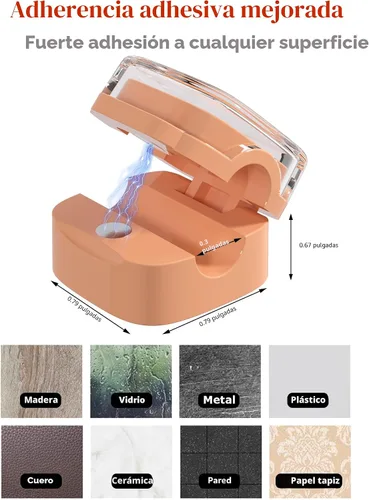 Miniatura 4 de Clips Magnéticos para Cables, Gestión de Soporte de Cable Ajustable, Organizador Mantenedor de Alambre Adhesivo para Hogar Oficina Escritorio