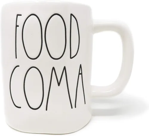 Miniatura 2 de Rae Dunn By Magenta Taza de té de café de cerámica LL de COMA de la comida con la edición limitada 2019 interior naranja
