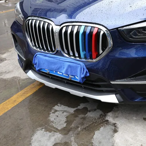Miniatura 4 de YIWANG ABS cromado exterior parachoques delantero y trasero placa de protección accesorios para BMW X1 F48 2019-2021 Car styling
