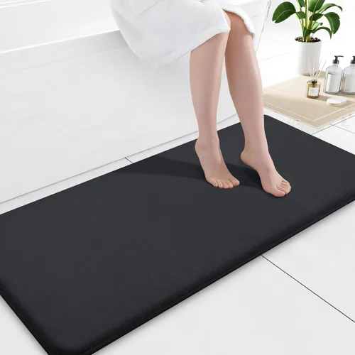 Miniatura 67 de Smiry Tapetes de Baño de Espuma Viscoelástica 36 x 24 pulgadas, Tapetes de Baño Extra Suaves y Absorbentes, Alfombra Antideslizante Lavable