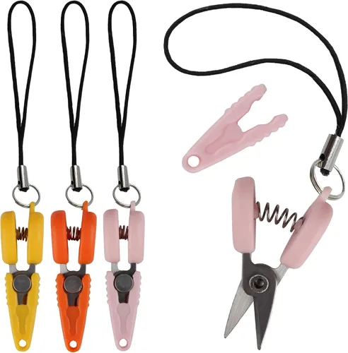 Miniatura 15 de JubileeYarn Itty Bitty Snippy - Tijeras de llavero portátiles compatibles con la TSA, color blanco, 1 par