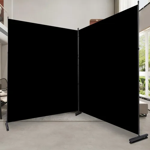Miniatura 14 de Divisor de habitación, pantalla de privacidad de un solo panel de 6 pies, divisor de pared de tela ancha para interiores para separación
