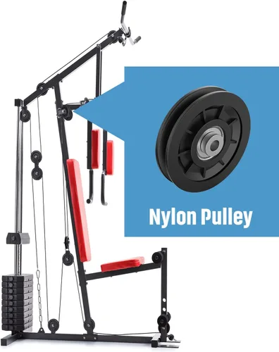 Miniatura 2 de 90mm/3.5" Rodamiento Universal de Nylon Polea-Rueda para Reemplazo de Equipo de Gimnasio en Casa, Cable Máquina, Rodamiento Resistente al Desgaste