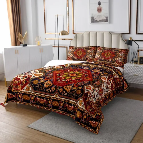 Miniatura 6 de Juego de ropa de cama floral 3D tamaño individual con colibrí, 2 piezas para niños, adolescentes, mujeres, hombres, decoración de habitación