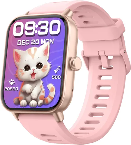 Miniatura 10 de Reloj inteligente para niños, reloj para niños sin necesidad de teléfono con monitor de frecuencia cardíaca y sueño, monitor de estrés y SpO2