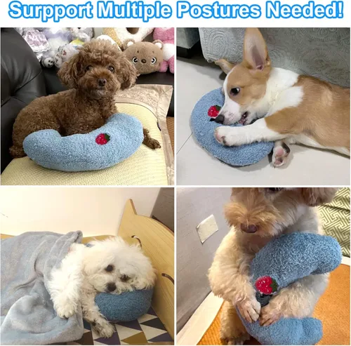 Miniatura 4 de Almohada para Perros Mity Rain, Almohada de Alivio de la Ansiedad para Perros, Almohada Ultra Suave de Alta Densidad Calmante para Alivio de Azul