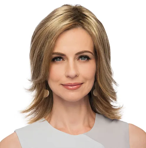Miniatura 4 de Top Perfect Hair Topper Color GL 33-130 SANGRIA - Pelucas Gabor de 10 pulgadas de largo clip en Flexlite sintético oculta el cabello adelgazante