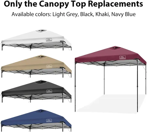 Miniatura 49 de KAMPKEEPER Cubierta de Repuesto Superior para Carpa Toldo Emergente con Ventilación de Aire y Correa Elástica Ajustable, Poliéster Resistente a Azul