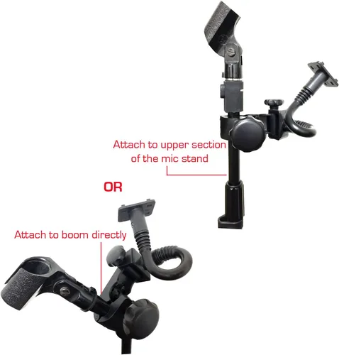 Miniatura 3 de Accessory Basics Soporte de micrófono de música para teléfono inteligente con múltiples ángulos giratorios de 360° para iPhone 15 16 17 Pro Max Plus